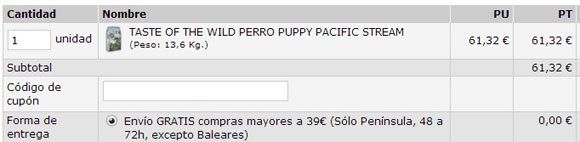 Código de cupón Mascotas1000